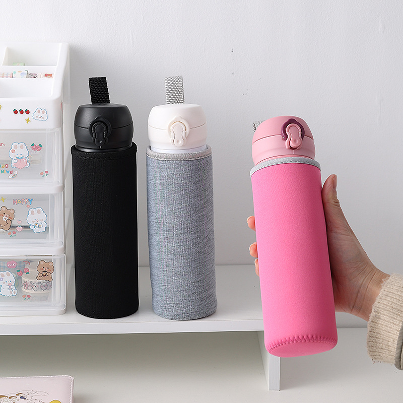 Sports Water Bottle Insulated - Torba/Pokrowiec na butelkę/kubek 750ML/1000ML/1500ML, czarna torba