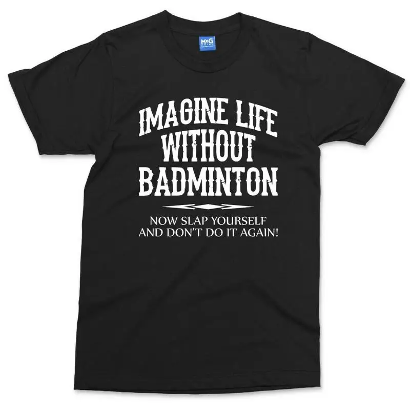 Badminton Racket - Zabawna koszulka do badmintona męska z