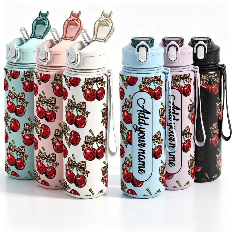 Sports Water Bottle Insulated - Spersonalizowana, duża, szczelna plastikowa butelka na