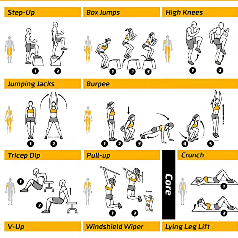 Plakaty z schematami ćwiczeń,  – Sports Equipment Poster recenzja i cena