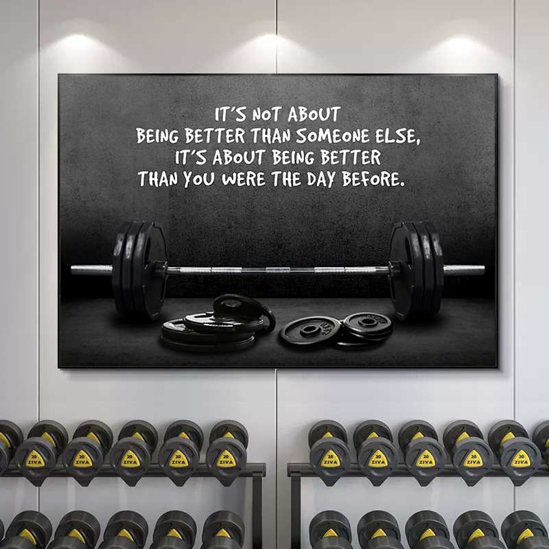 Nowoczesny motywacyjny cytat s – Sports Equipment Poster recenzja i cena