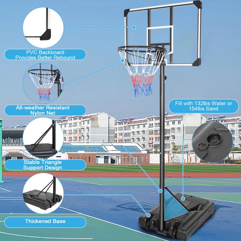 Przenośny, regulowany na wysok – Basketball Hoop recenzja i cena