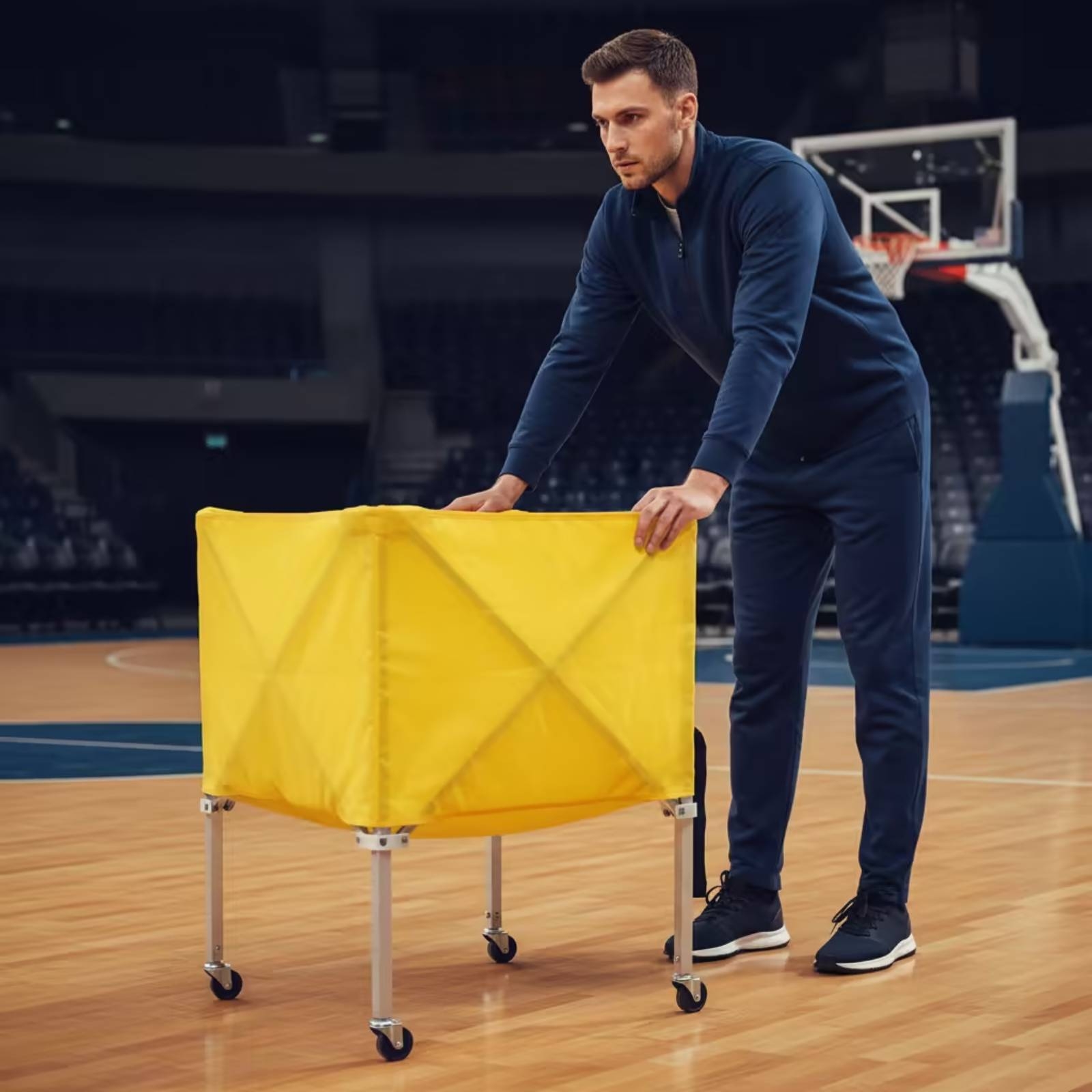 Składany wózek na piłki, lekki – Gym Ball recenzja i cena